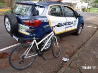 Guarda Municipal localiza bicicleta abandonada próximo a barranca do Rio Paraná