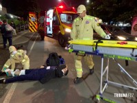 Motociclista colide contra veículo e é socorrido pelo Siate no Conjunto Libra