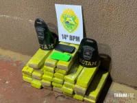 ROTAM prende mulher com 30 tabletes de maconha na BR-277