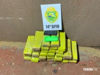 ROTAM prende mulher com 30 tabletes de maconha na BR-277