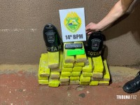 ROTAM prende mulher com 30 tabletes de maconha na BR-277