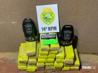 ROTAM prende mulher com 30 tabletes de maconha na BR-277