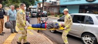 Siate socorre motociclista após colisão na Vila Maracanã