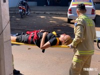 Siate socorre motociclista após queda no Jardim São Roque III