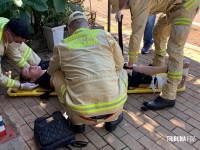 Siate socorre motociclista após queda no Jardim São Roque III