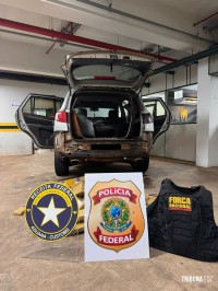 Polícia Federal, Receita Federal e Força Nacional prendem motorista com cerca de 132 Kg de entorpecentes