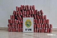 PM apreende três jovens com 95 tabletes de maconha na rodoviária de Foz