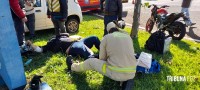 Motociclista fica gravemente ferido após colisão na Av. Paraná