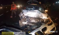 Grave acidente deixa feridos na BR-277 em Santa Tereza do Oeste