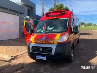 Siate socorre homem que levou facãozada no Bairro Três Lagoas