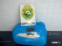 BPFRON apreende 10,1 Kg de maconha tipo capulho em Santa Teresa do Oeste