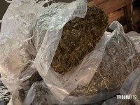 Policia Federal e Policia Militar apreendem embarcação com fardos de maconha no Rio Paraná