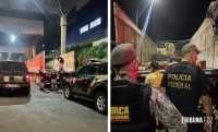 PF, RFB, FN, BOPE e BM apreendem carreta com 3,2 toneladas de maconha na Ponte da Amizade