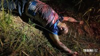 Homem é encontrado executado a tiros na estrada rural de Foz a Santa Terezinha de Itaipu