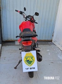 PM recupera motocicleta furtada na Vila Miranda