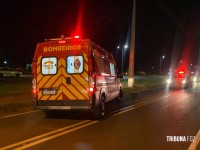 Siate socorre idoso atropelado na paralela da Rodovia BR-277