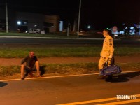 Siate socorre idoso atropelado na paralela da Rodovia BR-277