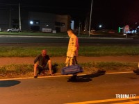 Siate socorre idoso atropelado na paralela da Rodovia BR-277