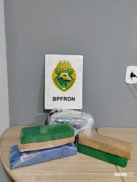 BPFRON realiza apreensão de maconha em Ônibus em São Miguel do Iguaçu