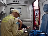 Siate socorre duas vítimas após colisão no Bairro Portal da Foz