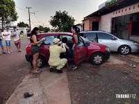 Siate socorre duas vítimas após colisão no Bairro Portal da Foz