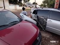 Siate socorre duas vítimas após colisão no Bairro Portal da Foz