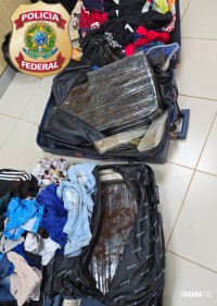 Polícia Federal apreende 40 kg de maconha em Rodoviária de Foz do Iguaçu