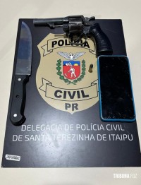 Polícia Civil apreende arma usada em tentativa de homicídio na posse de adolescente em Santa Terezinha de Itaipu