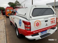 Vítima de assalto reage e esfaqueia ladrão que é socorrido pelo Siate no bairro Jardim Universitário