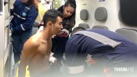 Vítima de assalto reage e esfaqueia ladrão que é socorrido pelo Siate no bairro Jardim Universitário