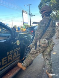 A Polícia Federal e Receita Federal realizam Operação contra o contrabando em Foz do Iguaçu