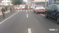 Motociclista é socorrido pelo SAMU após colisão na Vila Maracanã