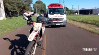 Ciclista idoso fica gravemente ferido após ser atropelado por moto no Parque Imperatriz