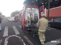 Motociclista é socorrido pelo Siate na Av. República Argentina