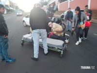 Motociclista é socorrido pelo Siate na Av. República Argentina