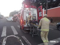 Motociclista é socorrido pelo Siate na Av. República Argentina