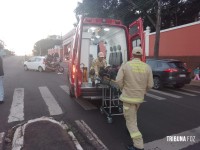 Motociclista é socorrido pelo Siate na Av. República Argentina