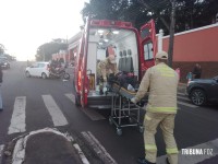 Motociclista é socorrido pelo Siate na Av. República Argentina