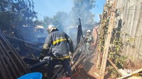 Incêndio atinge cinco residências em São Miguel do Iguaçu