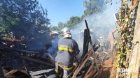 Incêndio atinge cinco residências em São Miguel do Iguaçu