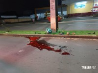 Motociclista morre após colidir contra um poste no Jardim Copacabana