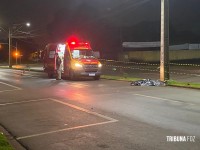 Motociclista morre após colidir contra um poste no Jardim Copacabana