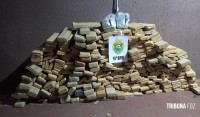 Policiais militares apreende veículo carregado com 220 Kg de maconha na região da Vila Portes