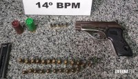 Policia Militar prende homem com arma de fogo no Bairro Morumbi