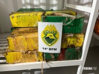 ROTAM apreende 216 Kg de maconha na barranca do Rio Paraná 