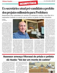 Ex-secretário e atual pré-candidato a prefeito deu prejuízo milionário para Prefeitura