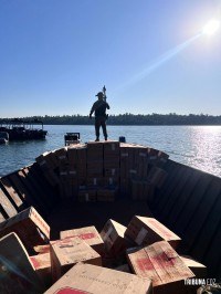 BPFRON prende homem contrabandeando 12.500 pacotes de cigarro no Lago de Itaipu