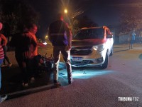 Siate socorre motociclista e passageiro após colisão no Porto Meira