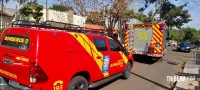 Bombeiros interveem em incêndio a residência no Jardim Cataratas