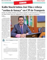 Kalito Stoeckl intima José Elias e reforça "cortina de fumaça" em CPI do Transporte